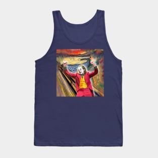 Scream painting - dance while the world is burning, Mr J - art print, poster Tank Top